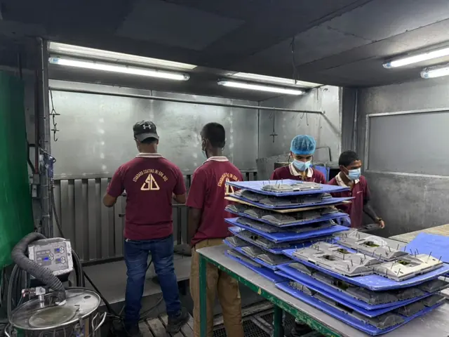 Manual Wet Painting at the Standard Coating facility, Perai