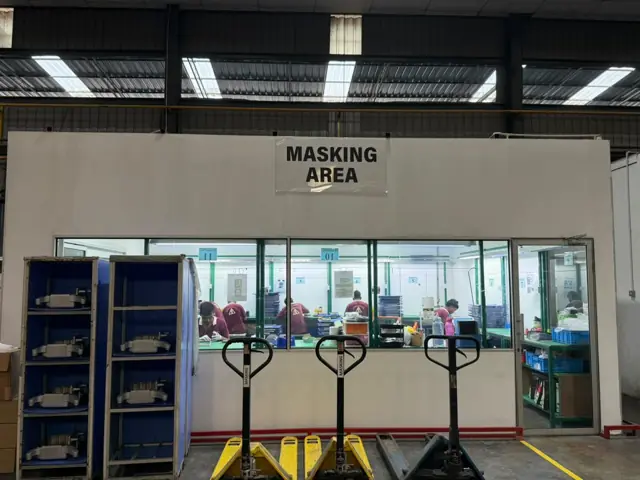 Masking Area at the Standard Coating facility, Perai