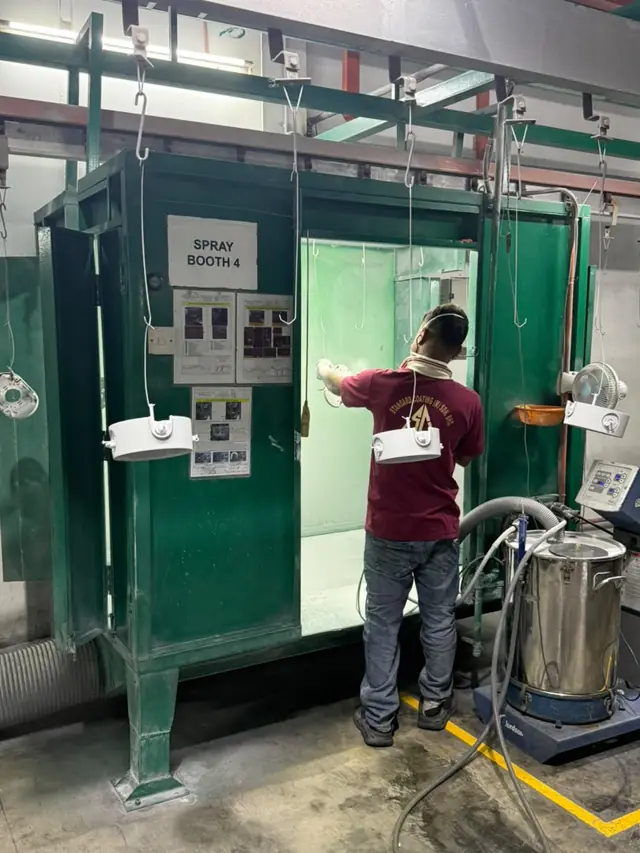 Powder Spray Booth 4 at the Standard Coating facility, Perai