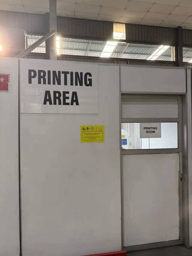 Printing Area at the Standard Coating facility, Perai